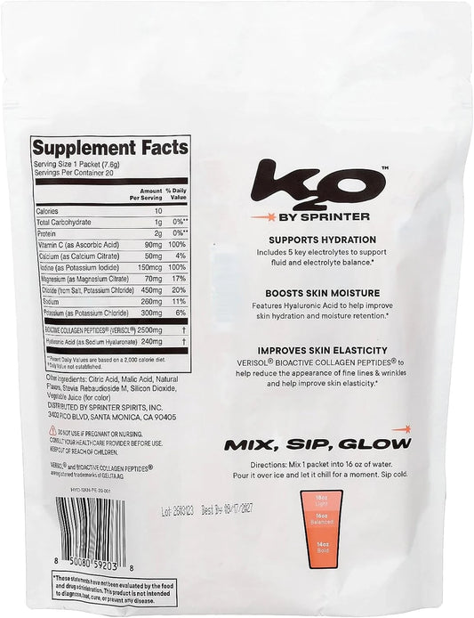 k2o Peach Hydration Powder