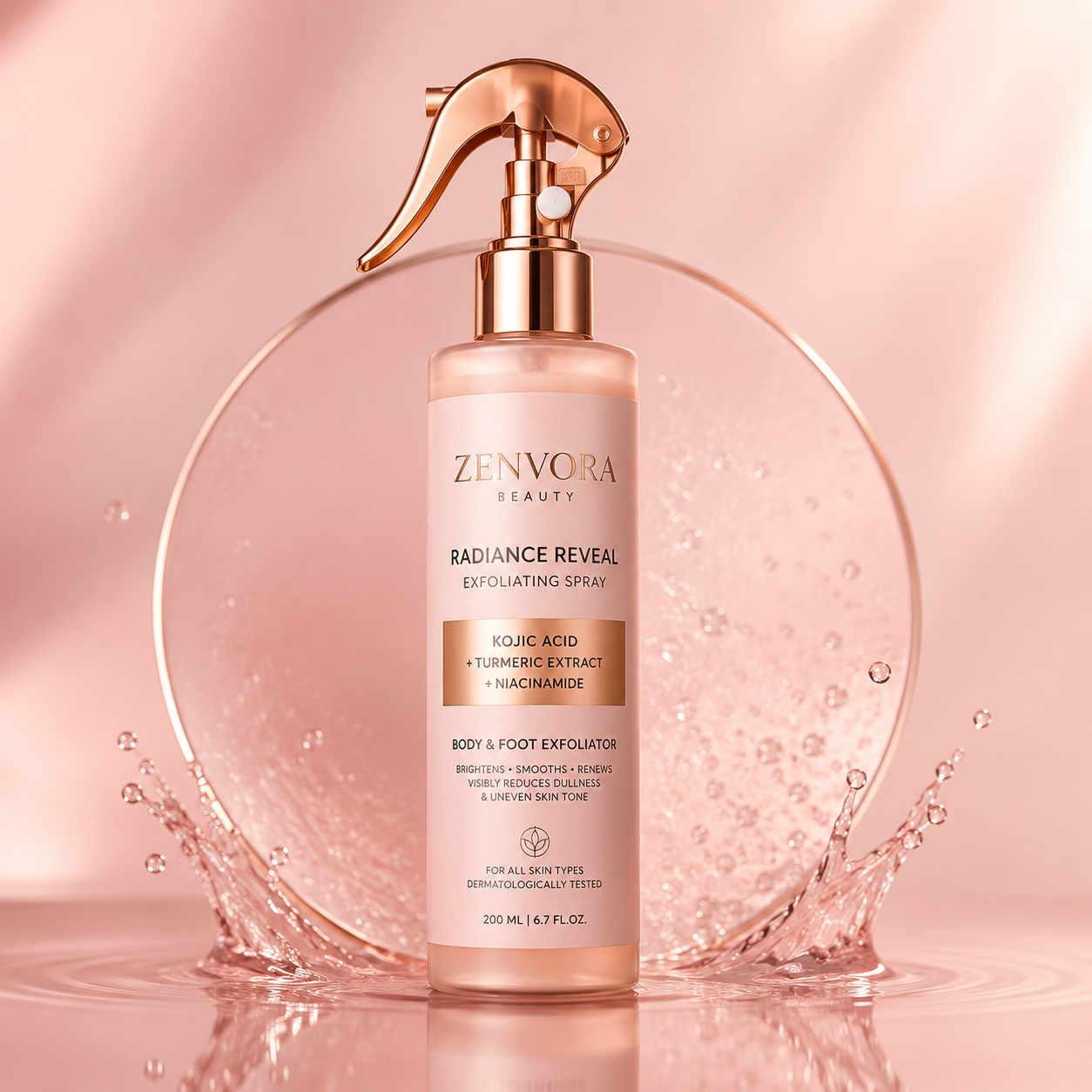 Kojic Acid Turmeric Body Exfoliator Spray