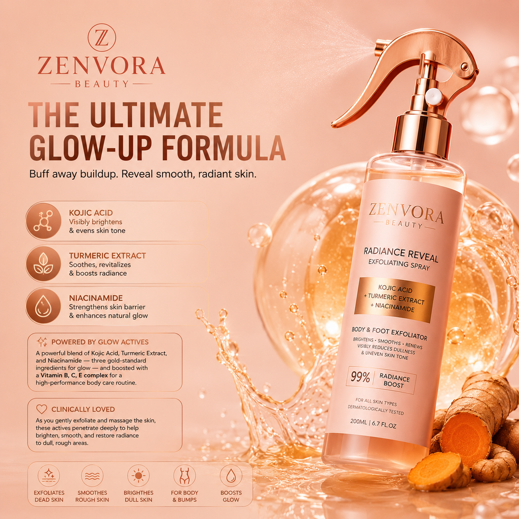 Kojic Acid Turmeric Body Exfoliator Spray