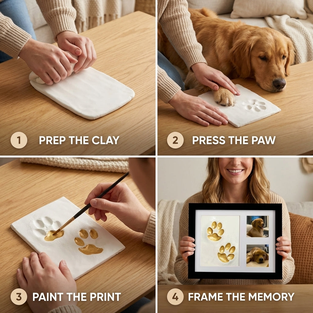Forever Paws Clay Keepsake